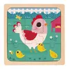 Image de Puzzle en bois 9 pcs Poulette Henriette Janod