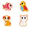 Image de 4 puzzles Evolutifs 2 à 5 pièces : animaux de compagnie