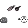 Image de MCL - Câble d'alimentation - power CEE 7/7 (M) pour power IEC 60320 C13 - 3 m - noir