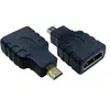 Image de MCL Adaptateur HDMI A Femelle/, Adaptateur données + vidéo, Noir