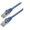 Image de MCL - Cordon de raccordement - RJ-45 (M) pour RJ-45 (M) - 3 m - SFTP - CAT 6a - sans halogène, sans crochet - bleu