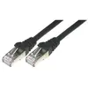 Image de MCL Cable RJ45 Cat6 3m Black Câble réseau noir (F/UTP, CAT6, 3 m), Câble réseau