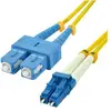 Image de MCL SC/LC DUPLEX MONOMODE 9/125 OS2 FIBRE OPTIQUE - 15M (15 m), Câble réseau