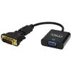 Image de MCL Adaptateur Dvi-D HDMI To VGA 25cm (25 cm), Adaptateur données + vidéo, Noir