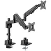 Image de MCL - Kit de montage (bras pour moniteur) - pour 2 écrans LCD - noir - Taille d'écran : 17"-32" - montrable sur bureau