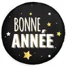 Image de ballon aluminium bonne année noir 45cm