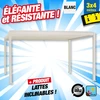 Image de pergola bioclimatique de protection de votre terrasse 3M x 4M - blanc