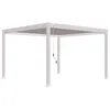 Image de Pergola bioclimatique autoportante blanc Ombréa 400 x 400 x H. 258 cm