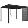 Image de Ombréa Panneau brise-vue ventelles horizontales 1,3M Ombréa - Anthracite
