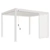 Image de Ombréa Panneau brise-vue ventelles horizontales 1,3M Ombréa - Blanc