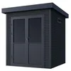Image de Abri De Jardin Onyx 22 - 4m Composite - Anthracite
