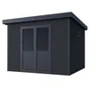 Image de Abri De Jardin Onyx 33 - 9m Composite - Anthracite