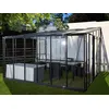 Image de Serre en verre trempé Solarium 11,85 m² + base - Chalet et Jardin