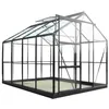 Image de Serre en verre trempé Sekurit 7,56 m² + base - Chalet et Jardin