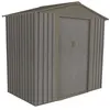 Image de Abri de jardin métal aspect bois vieilli 64 - 2,43 m² - Chalet et Jardin