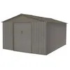 Image de Abri de jardin métal aspect bois vieilli 1010 - 9,66 m² - Chalet et Jardin