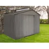 Image de Abri de jardin métal aspect bois vieilli + puit lumière 9363 - 5,44 m² - Chalet et Jardin