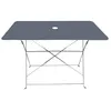 Image de Table rectangulaire d'extérieur pliante Bistro en acier - Gris