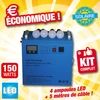Image de station d'energie solaire shs1265 onduleur hybride + panneau 150w (4 ampoules led fournies)