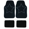 Image de 4 Tapis De Voiture Universels Moquette - Noir