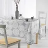 Image de Nappe rectangle 150 x 240 cm fils coupes imprime anais Anthracite