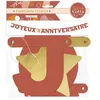 Image de Guirlande lettres - Joyeux anniversaire - Terracotta - Décoration - 300cm