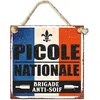 Image de Plaque décorative - Picole Nationale - Style vintage - Métal - 20x20cm - Déco