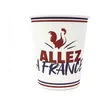 Image de 6 gobelets carton cocorico france supporter 8.8cm - sud trading cd7860