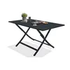Image de Table pliante marius 140x80 cm en aluminium gris anthracite 7016 alumob tb140