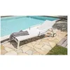 Image de Bain de Soleil Multi-Positions "Ibiza" 210cm Blanc