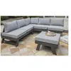 Image de Salon de Jardin d'Angle 5-6 Places "New-York" 213cm Gris Anthracite
