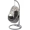 Image de Balancelle Jardin Samoa Avec Coussin Gris Anthracite Ecru