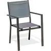 Image de Fauteuil Jardin Tolede Empilable Gris Anthracite