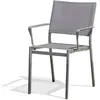 Image de Fauteuil Jardin Empilable Stockholm En Textilène+ Gris Anthracite
