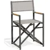 Image de Fauteuil Jardin Pliant Honfleur Gris Anthracite