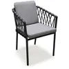 Image de Fauteuil de Jardin Empilable "Pilat" 76cm Gris Anthracite