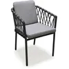 Image de Fauteuil En Aluminium Et Corde-anthracite