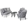 Image de Salon de Jardin 4 Places en Résine Agadir 156cm Gris