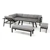 Image de Ensemble Repas De Jardin Antalya-9 Places-anthracite