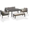 Image de Ensemble Repas De Jardin Cayenne-7 Places-anthracite