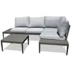 Image de Salon de Jardin 4 Places "Ankara" 150cm Noir