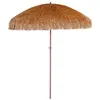 Image de Parasol de Plage à Franges "Hawai" 200cm Marron