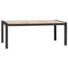 Image de Table de Jardin en Céramique "Venise" 195cm Gris Anthracite