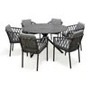Image de Ensemble Repas De Jardin Pilat-6 Places-anthracite