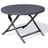 Image de Table de Jardin Pliante "Marius" 110cm Gris Anthracite