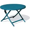 Image de Table Jardin Pliante Marius à110cm Bleu Canard