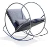 Image de Fauteuil Rocking Chair de Jardin "Caprera" 120cm Gris