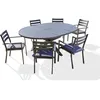 Image de Ensemble Repas En Aluminium Avec Rallonge Papillon-6 Places