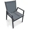 Image de Fauteuil De Jardin Empilable Floride Gris Anthracite