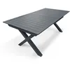 Image de Table de jardin extensible DCB GARDEN FLORIDE Aluminium anthracite 180/240 x 100 cm